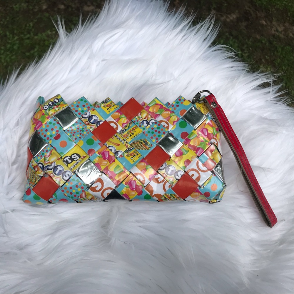 Nahui Ollin Candy Wrapper Wristlet